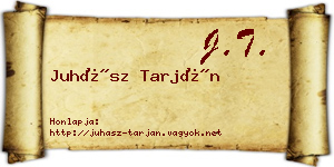 Juhász Tarján névjegykártya
